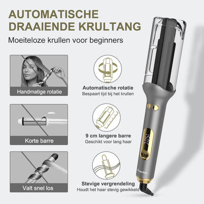 Qimmaol G-310 Automatische Krultang (25mm) | 14 Temperatuurinstellingen (100–230°C) / Anti-brand / Snelle Opwarming / Ionenzorg