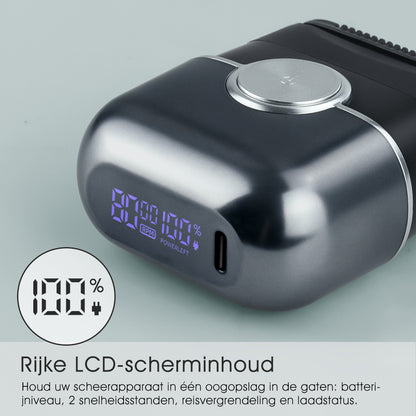 Qimmaol FK706 Mini elektrische scheerapparaat voor mannen met reisetui