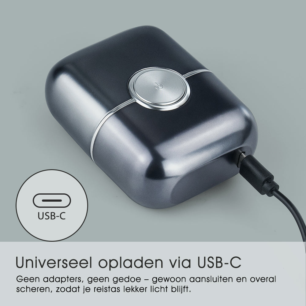 Qimmaol FK706 Mini elektrische scheerapparaat voor mannen met reisetui