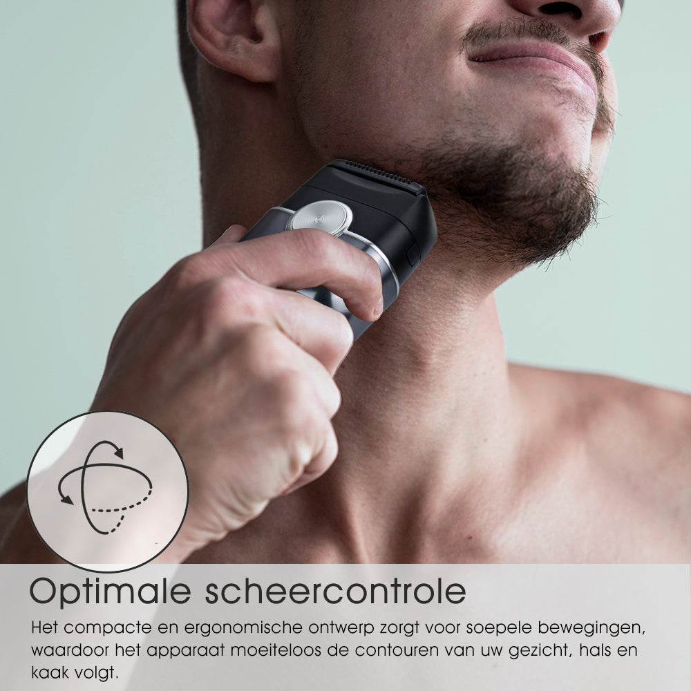 Qimmaol FK706 Mini elektrische scheerapparaat voor mannen met reisetui