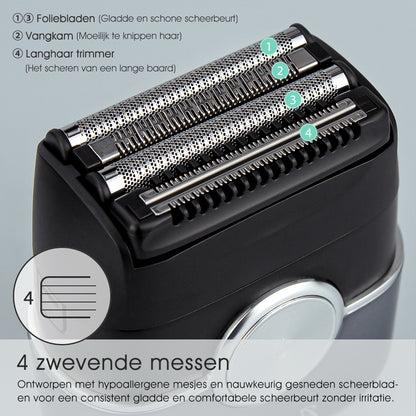 Qimmaol FK706 Mini elektrische scheerapparaat voor mannen met reisetui