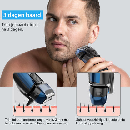 FK609 foliescheerapparaat voor mannen, blauw kleurverloop