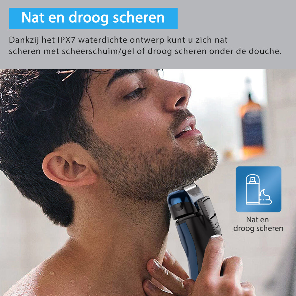 FK609 foliescheerapparaat voor mannen, blauw kleurverloop