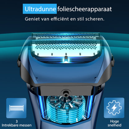 FK609 foliescheerapparaat voor mannen, blauw kleurverloop