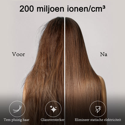 Qimmaol Velofold professionele ionische haardroger met concentrator en diffuser [Ultralicht / Handpalmformaat / Opvouwbaar / 250 g]