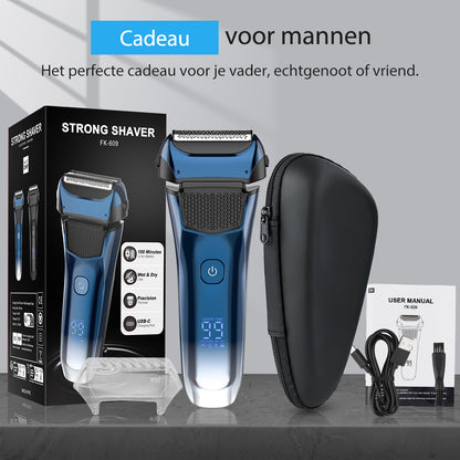 FK609 foliescheerapparaat voor mannen, blauw kleurverloop